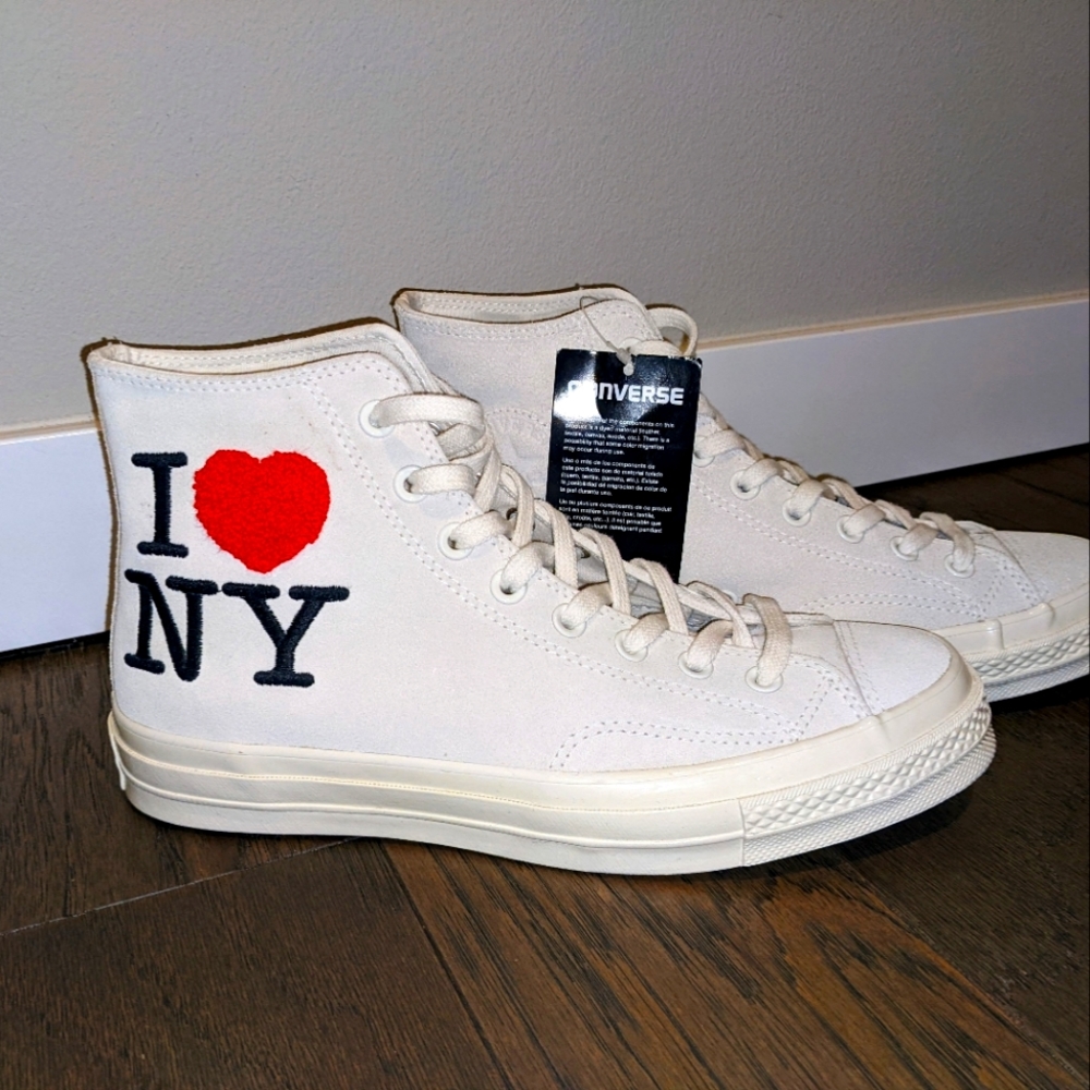 New Converse I Love NY shoes (8.5)